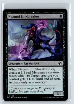FOIL Nezumi Linkbreaker Outlaws of Thunder Junction - MTG Magic the Gatheri - Image 1
