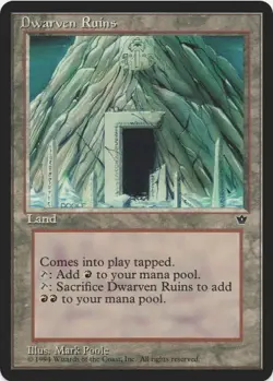 1 x Dwarven Ruins - Fallen Empires - LP - MTG - EOF - Image 1