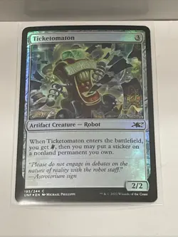 Ticketomaton Unfinity MTG #195 Common FOIL - Image 1