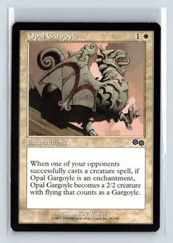 OPAL GARGOYLE - MTG Magic the Gathering Card - Urza's Saga - Common - Image 1
