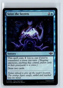 FOIL Seize the Secrets Outlaws of Thunder Junction - MTG Magic the Gatherin - Image 1