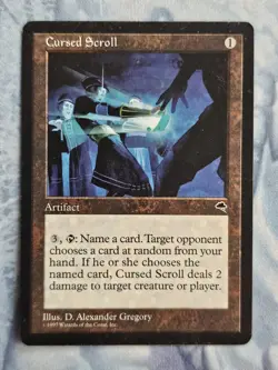 Cursed Scroll - Tempest - Magic the Gathering - MTG - Light Play - Image 1
