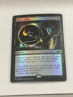 Magic the Gathering (mtg): UNF: Black Hole - Rare - Foil - Image 1