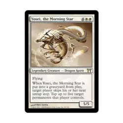 WOTC MtG Champions of Kamigawa Yosei Morning Star (R) (Foil) EX - Image 1
