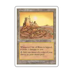 WOTC MtG 6th Ed City of Brass (R) EX - Image 1