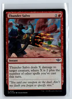 FOIL Thunder Salvo Outlaws of Thunder Junction - MTG Magic the Gathering Card - Image 1