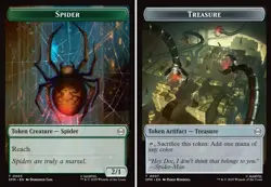 1x - Spider \ Treasure Token #03/07 - Marvel's Spider-Man - NM MTG - Image 1
