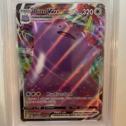 POKEMON 2021 SWSH Evolving Skies Full Art DITTO Vmax #051 PSA 10 Gem Mint RARE - Image 2