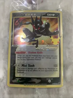 Pokemon TCG Greninja Star SWSH144 Celebrations Promo Holo Rare Gold Star Sealed - Image 1