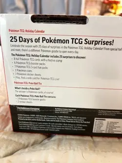Pokemon TCG Holiday Calendar And Pokeball Costco Bundle New - Image 2