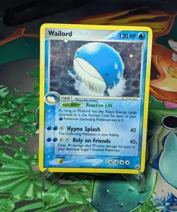 Pokemon TCG Wailord Holo Rare 14/92 2006 EX Legend Maker DMG - Image 1