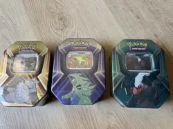 Pokemon TCG Triple Whammy Collector Sealed Tins Complete Set - Image 1