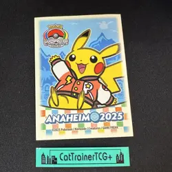 x1 Competitor Pikachu Sleeve Anaheim Worlds 2025 WCS Championship New Pokemon - Image 1