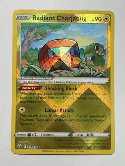 Pokemon TCG - Radiant Charjabug - Crown Zenith 051/159 Holo Shiny Radiant Rare - Image 1