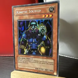 Yugioh Kinetic Soldier Secret Rare WC4-002 MP/HP + BONUS CARD - Image 2