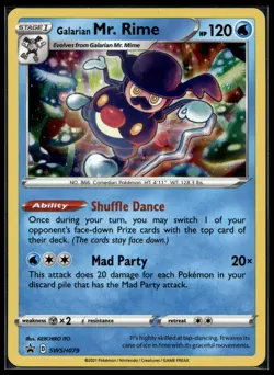 Pokemon SWSH: Sword & Shield Promo Cards SWSH079 Galarian Mr. Rime - Image 1