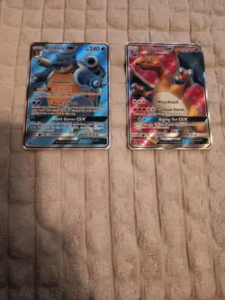 Blastoise Gx And Charizard Gx Black Star Promo 2 Card Lot "NM/LP" - Image 1