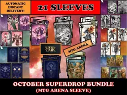 MTGA MTG ARENA CODE CARD OCTOBER SUPERDROP 22 BIG NON FOIL 21 SLEEVE SECRET LAIR - Image 1