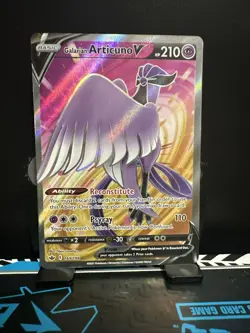 Pokemon Card Galarian Articuno v Full Art NM 169/198 SWSH06: Chilling Reign - Image 1