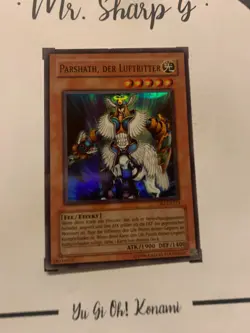 PARASHATH, DER LUFTRITTER - DB2-DE173 DEUTSCH Yu-Gi-Oh! CARD SUPER RARE HOLO* - Image 4