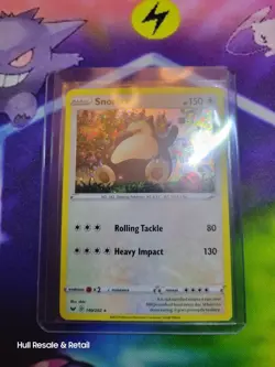 Pokemon TCG Card Snorlax Blister Exclusives 140/202 Promo Cosmo Holo Near Mint - Image 3