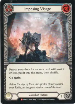 Flesh and Blood: Everfest: 1st Edition Imposing Visage: Lightly Played Condition - Image 1