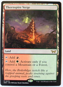 Thornspire Verge Duskmourn House of Horror MTG Magic the Gathering RARE NM - Image 1