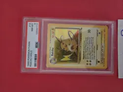 1999 Raichu 14/62 Fossil Holo PSA 8 Pokemon Card - Image 2