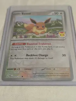 Eevee 2025 Pokemon Day Promo Card , 074/131, Prismatic Evolutions, Blister Pack - Image 2