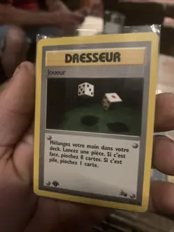 Dresseur 60/62 Pokemon TCG French 1st Edition Fossible Gambler Vintage Single - Image 2