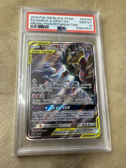 2019 POKEMON SM BLACK STAR PROMO #SM193 FULL ART/GARCHOMP & GIRATINA GX PSA 10 - Image 1