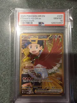 Ethan's Ho-Oh ex 239/182 Sv10: Destined Rivals Holo Hyper Rare PSA 10 Pokemon - Image 1