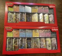 Pokemon TCG - 2x Costco Prismatic Evolutions 8-Pack Mini Tins - New/Sealed - Image 1