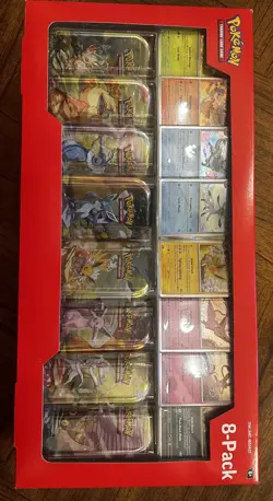 Pokemon TCG - 2x Costco Prismatic Evolutions 8-Pack Mini Tins - New/Sealed - Image 3