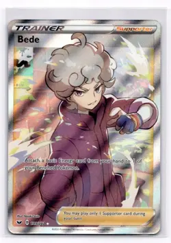 Bede (Full Art) SWSH01: Sword & Shield Base Set - Pokemon NM 199/202 - Image 1