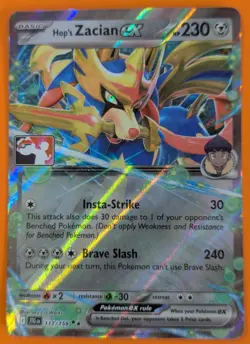 Play! Pokemon Prize Pack Series 7 Journey Together 111/159 Hop's Zacian ex - Image 1