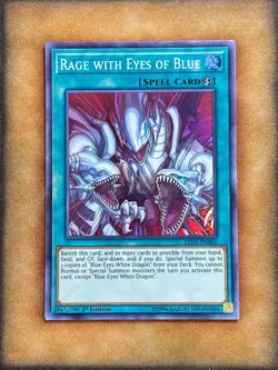 Yugioh Rage with Eyes of Blue LED3-EN004 Super Rare 1st Ed NM - Image 1