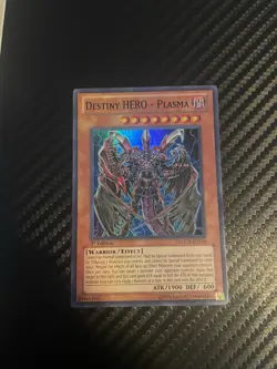 Yu-Gi-Oh Destiny Hero Plasma Super Rare 1st Edition LCGX-EN134 - Image 2