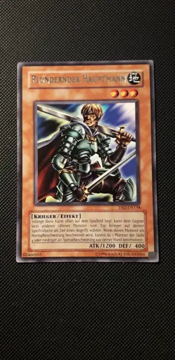 Yu-Gi-Oh! Plundernder Hauptmann, DB2-DE138, Rare, 2. Auflage, DE, Near Mint - Image 1