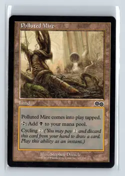 POLLUTED MIRE - MTG Magic the Gathering Card - Urza's Saga - Common - Image 1