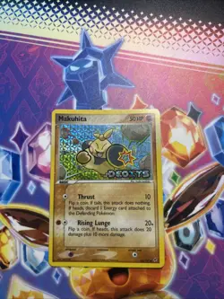 Pokemon TCG: Makuhita 65/107 (2005) Ex Deoxys • Reverse Holo Stamped Card - Image 1