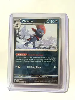 2023 Pokemon Paldea Evolved Weavile #134 Rare Holo TCG Single Collectible Card - Image 1