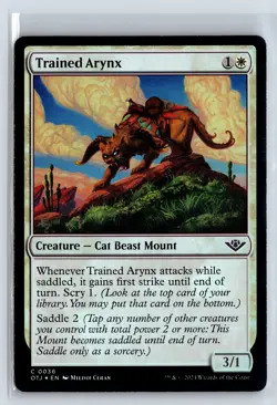 FOIL Trained Arynx Outlaws of Thunder Junction - MTG Magic the Gathering Card - Image 1