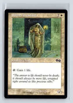 SILENT ATTENDANT - MTG Magic the Gathering Card - Urza's Saga - Common - Image 1