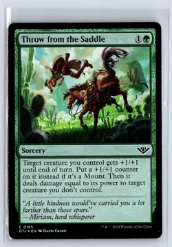 FOIL Throw from the Saddle Outlaws of Thunder Junction - MTG Magic the Gath - Image 1