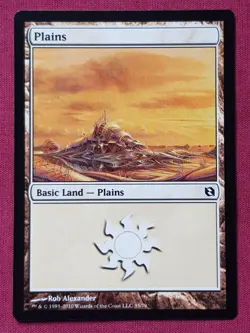 Magic The Gathering DUEL DECKS ELSPETH VS TEZZERET PLAINS 35 land card MTG - Image 1