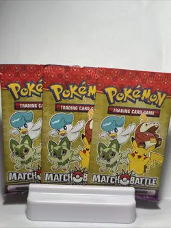 Pokemon TCG MCDONALDS Match Battle 2023 4-card Packs (3 Packs) - Image 1