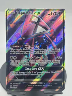 Pokemon TCG Tapu Lele GX (Full Art) 137/145 SM Guardians Rising Ultra Rare NM - Image 1