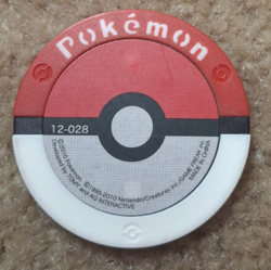 2010 TOMY NINTENDO POKEMON JAPANESE BATTRIO CRANIDOS COIN / CHIP, 12-028 - Image 2