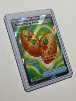Buddy-buddy Poffin 167/132 Ultra Rare Full Art Mega Evolutions Pokemon TCG NM - Image 3